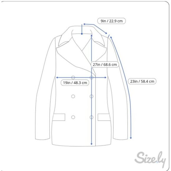 ALLSAINTS Spitafields Quilted Full Button Blue Dark Gray Barn Jacket Sz XS - Picture 8 of 8